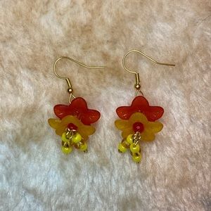 Handmade Autumn Flower Earrings